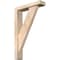 Ekena Millwork Traditional Block Smooth Bracket w/ Offset Brace, Douglas Fir, 3 1/2"W x 14"D x 22"H BKT0402X14X22TRA05SDF - alternate 1